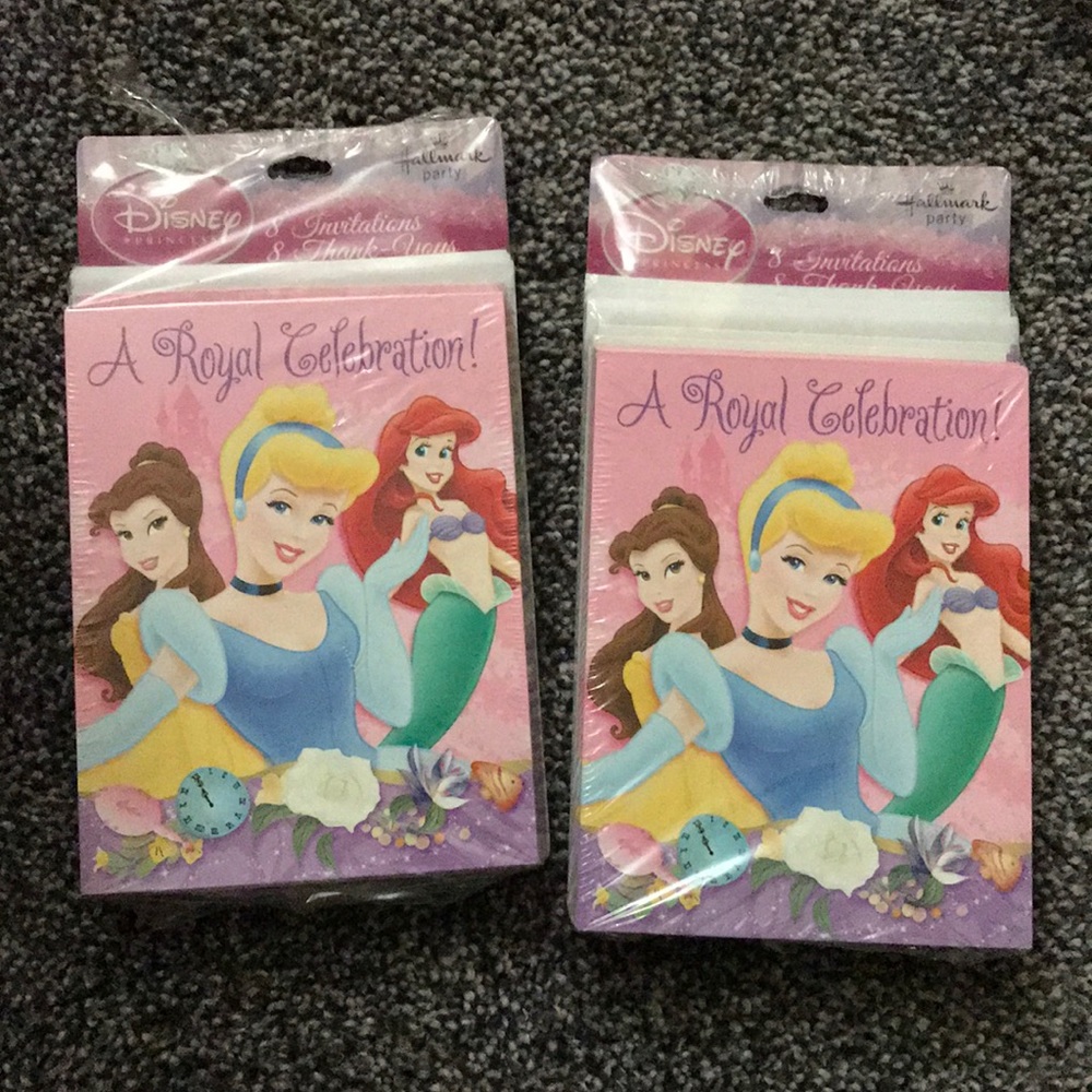 Disney Princess BDay Party Invites & Thanks yous